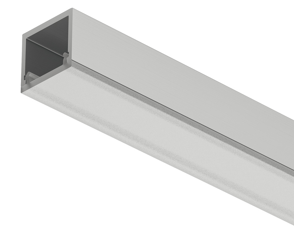 LED profil LOOX5, povrchový 2101, hliník, stříbrný elox, 3m